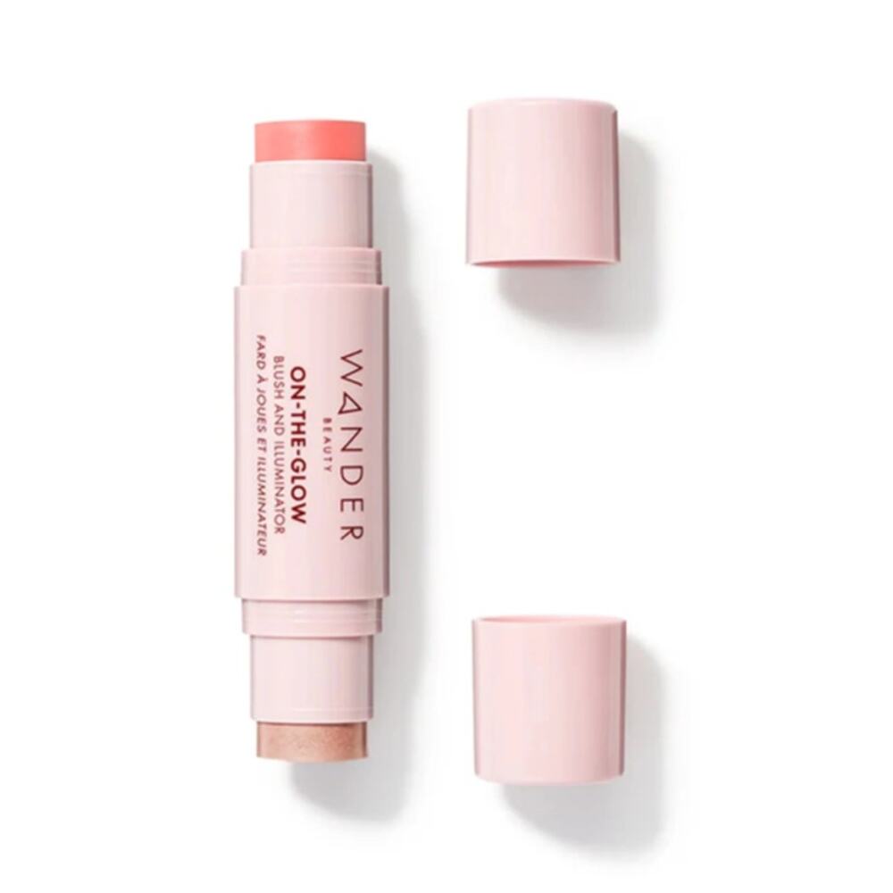 Wander Beauty On-The-Glow Blush & Illuminator (CORAL ROSE / NUDE GLOW) NIB